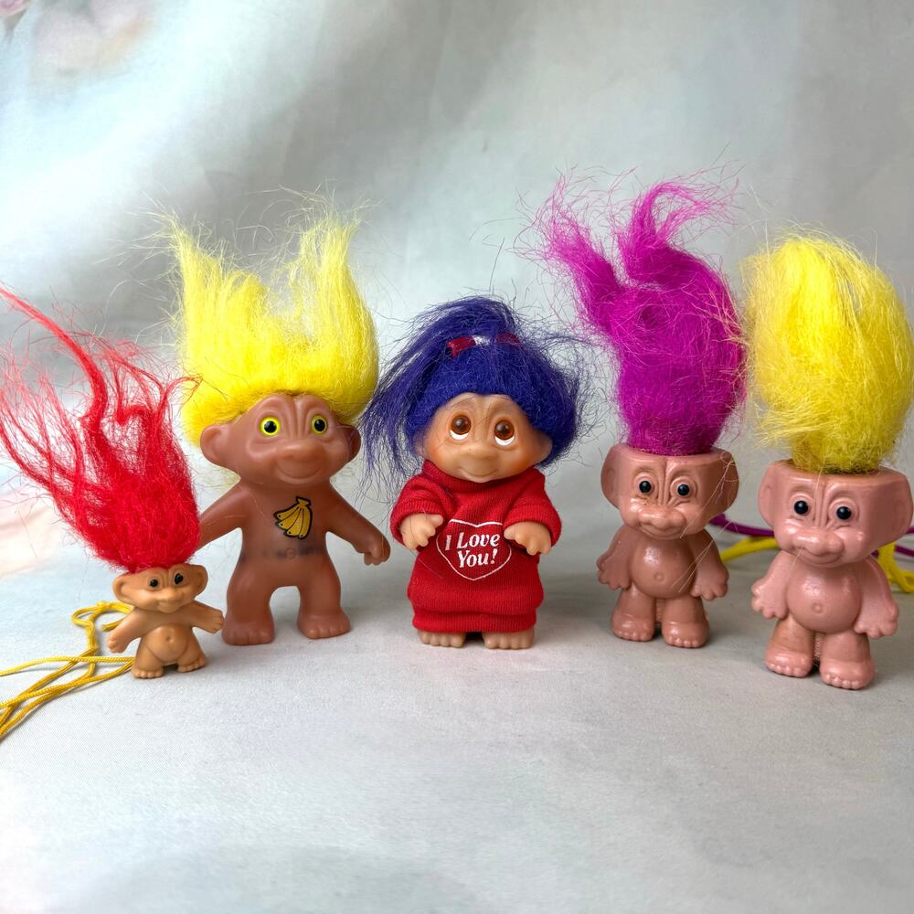 Vintage 80s & 90s Troll Doll Bundle
